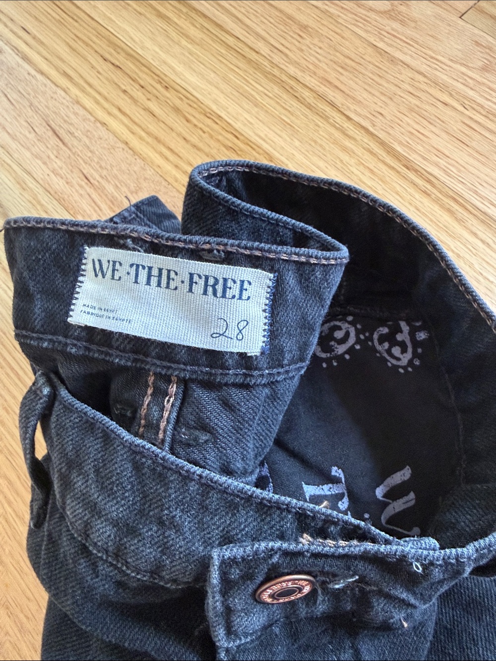We the Free People barrel jeans Relaxed size 28 - Picture 3 of 4